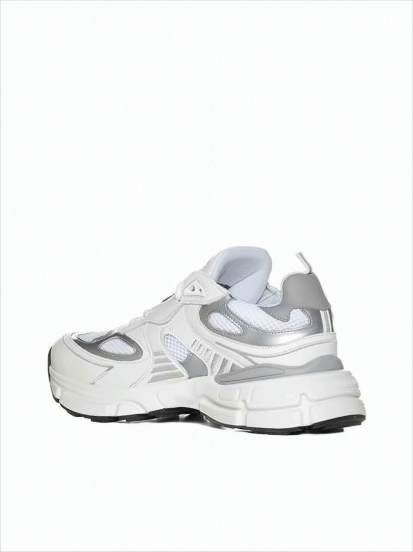 Axel Arigato Layered Leather And Mesh White Sneakers