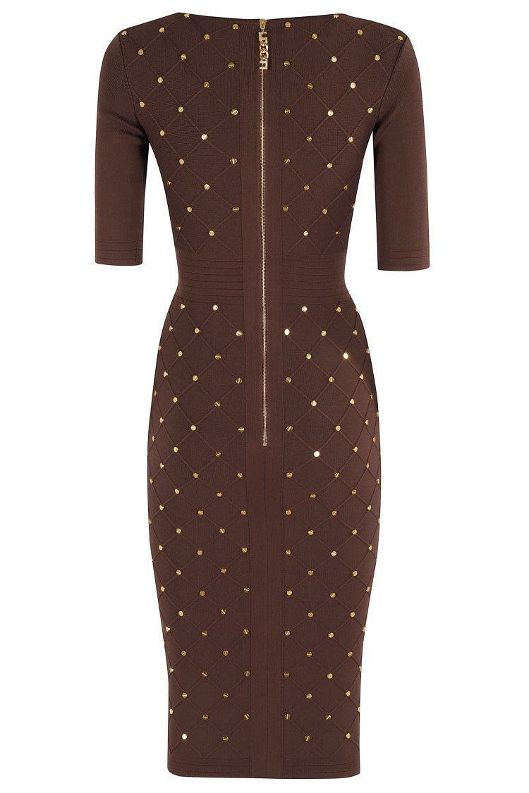 Elisabetta Franchi Knitted Midi Dress