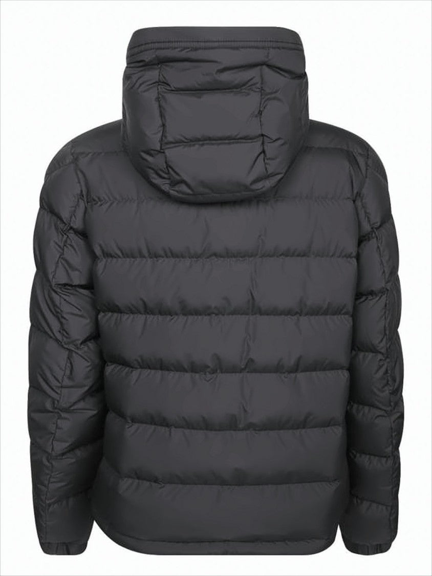 Moncler Quilted Down Jacket With Hood And Cropped Silhouette