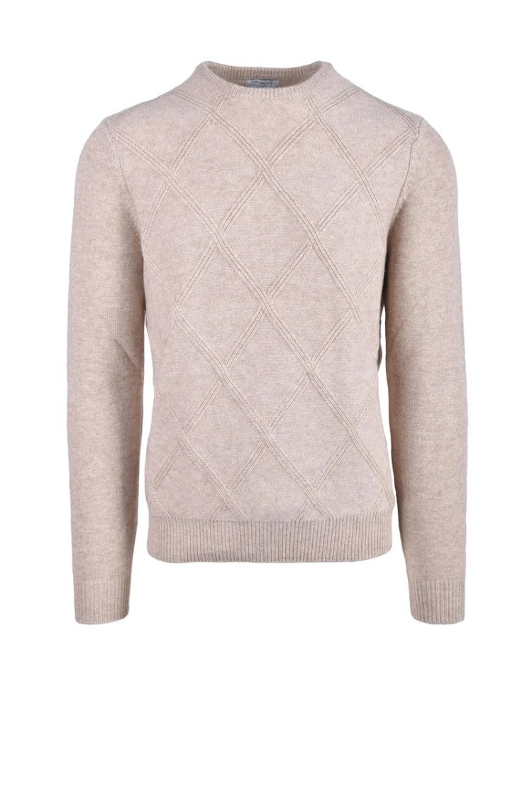 Malo Optimum Wool Cashmere Sweater - Beige