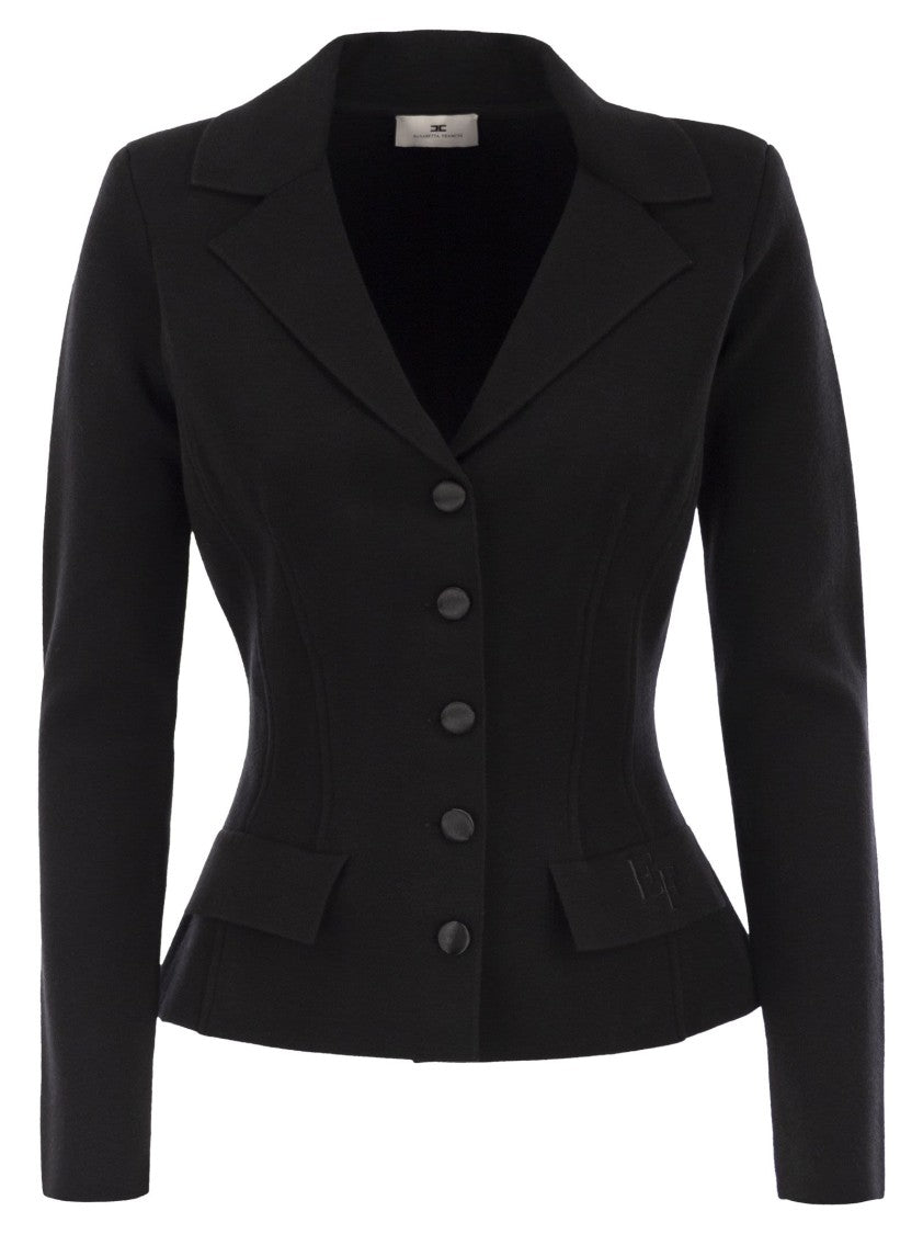 Elisabetta Franchi Wool Fabric Jacket