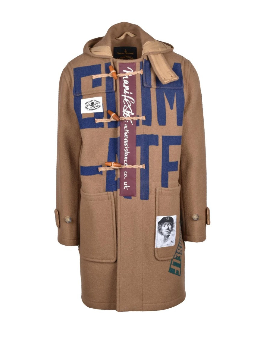 Vivienne Westwood Anglomania Beige Wool-Blend Montgomery Coat