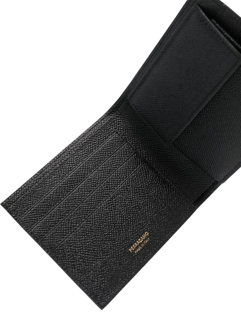 Ferragamo Micro Gancio Leather Bifold Wallet