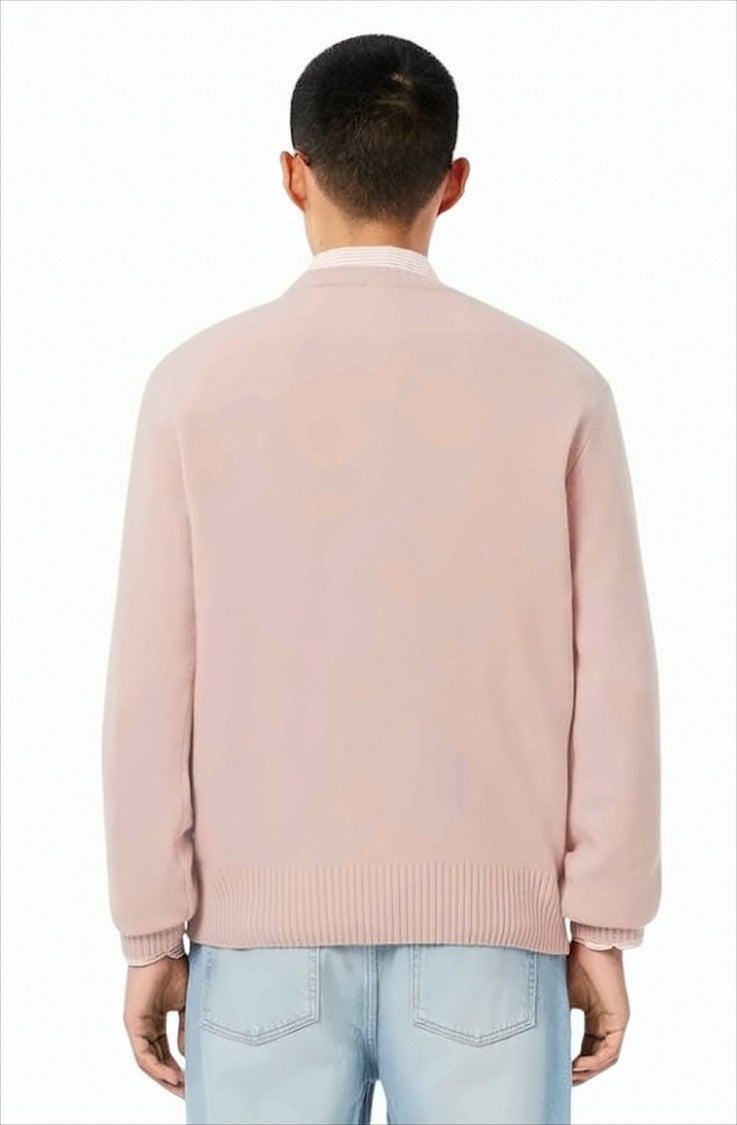 Lacoste Roll-Neck Sweater With Ribbed Detailing