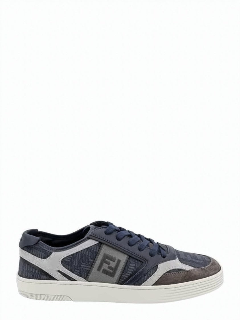 Fendi Low-Top Sneakers With Leather And Suede Paneling