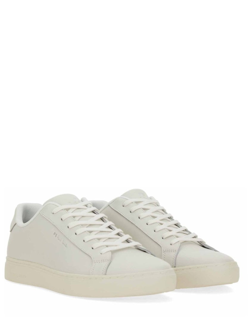 Ps Paul Smith Cow Leather Sneakers With Striped Detail