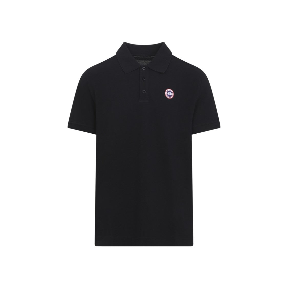 Canada Goose Black 1600M Cotton Polo