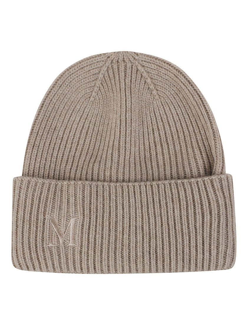 Max Mara Mmretina Ribbed Cashmere Beanie Hat