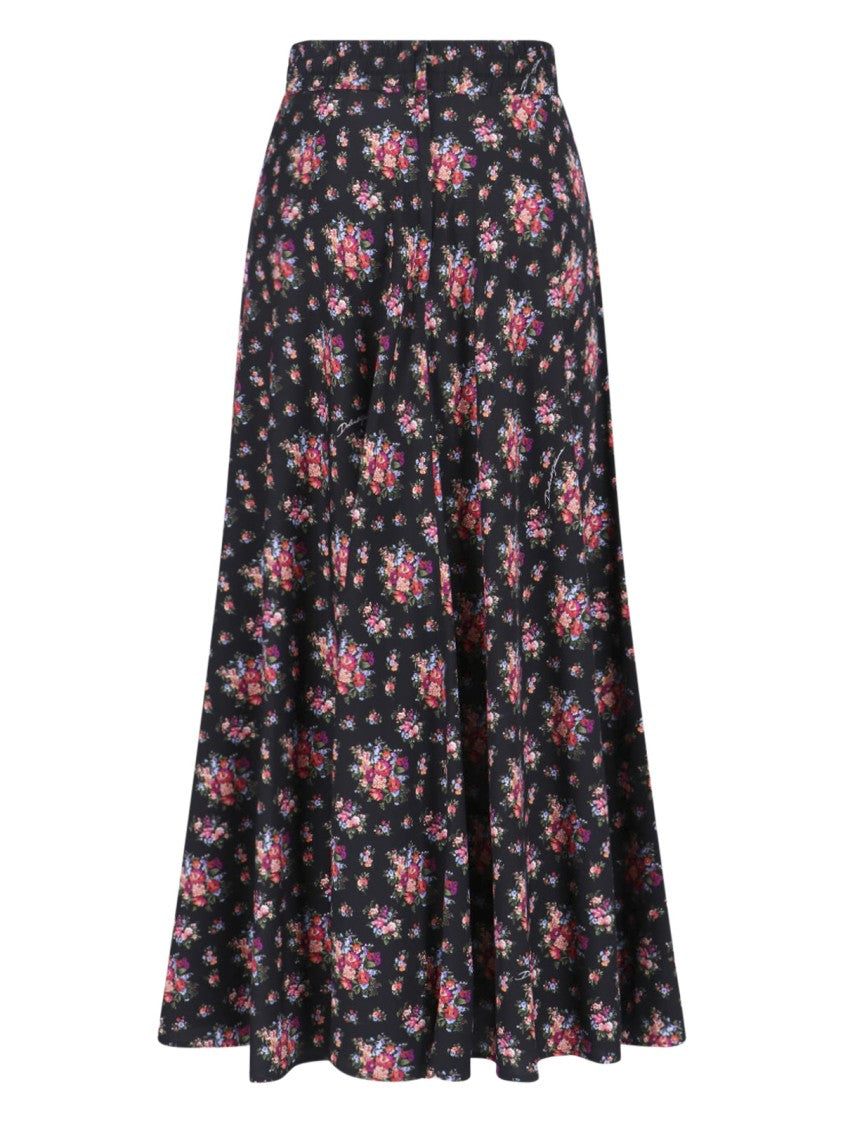 Dolce & Gabbana Black Tailored Skirt With Refined Silhouette