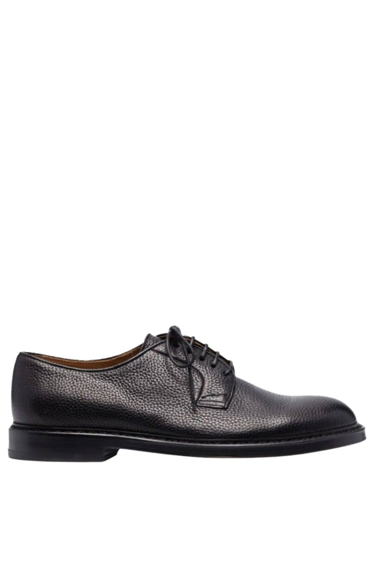 Doucal's Pebbled-Leather Derby Shoe