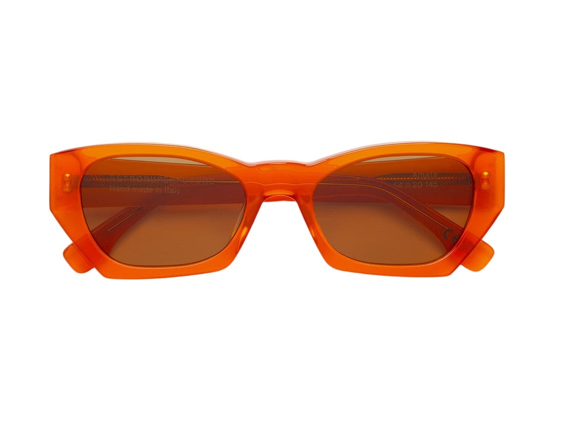 Retrosuperfuture Orange Amata Estate Mandarino Oversized Square Sunglasses