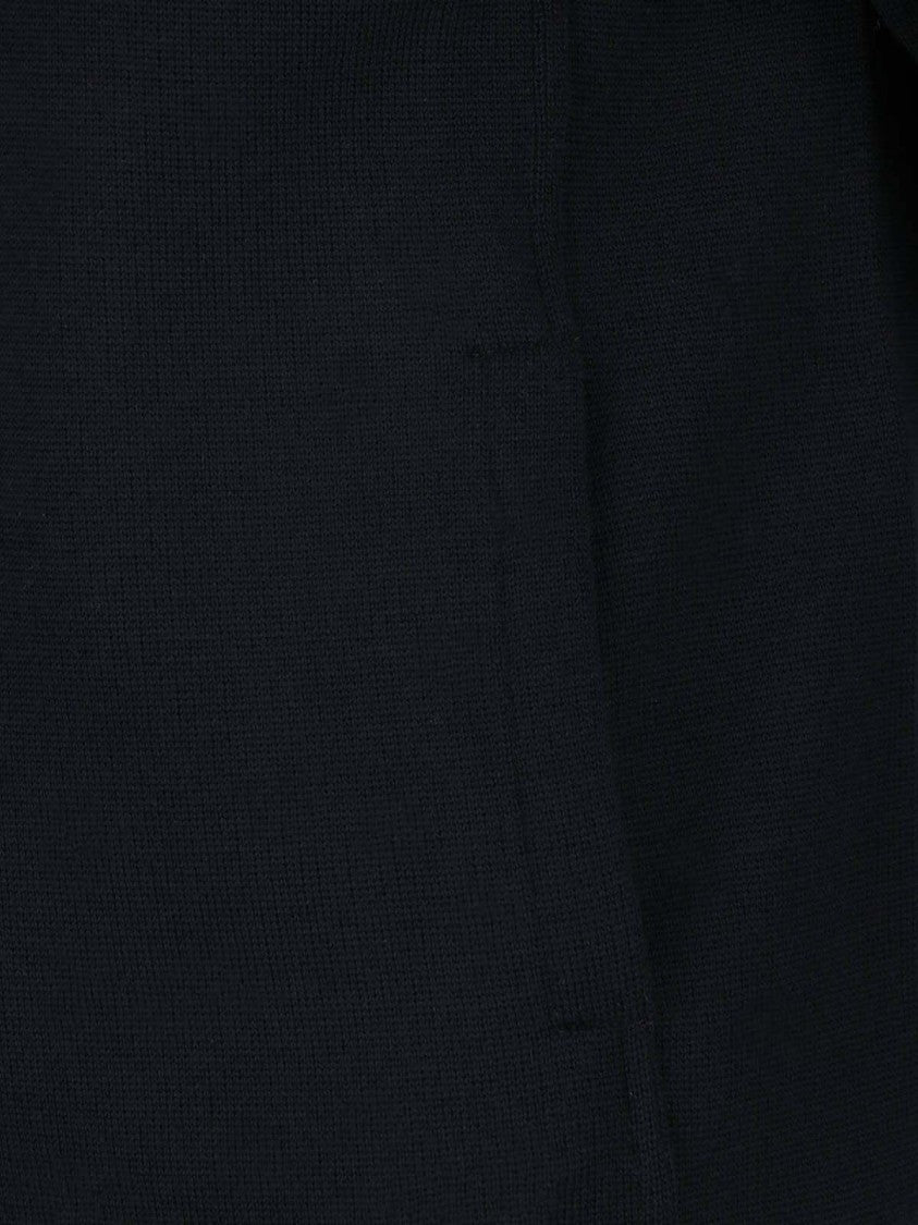 Lardini Black Virgin Wool Buttoned Shirt