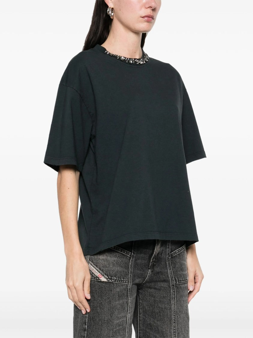 Golden Goose Boxy T-Shirt With Subtle Embellishments