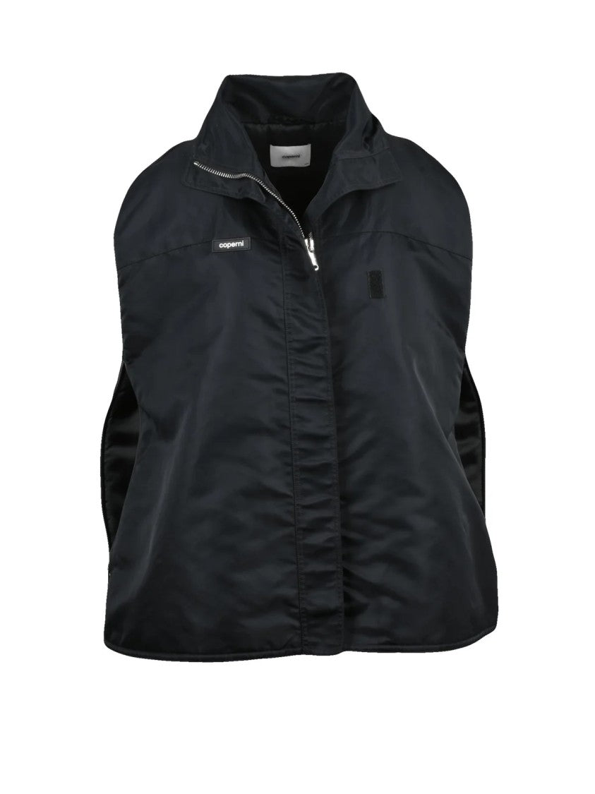 Coperni Modern Cape Silhouette Padded Vest With Front Zipper