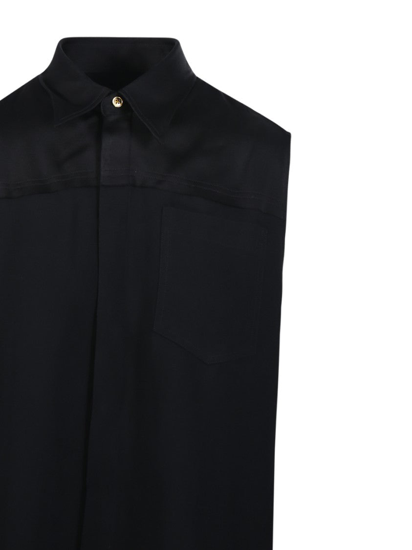Ami Black Sleeveless Shirt