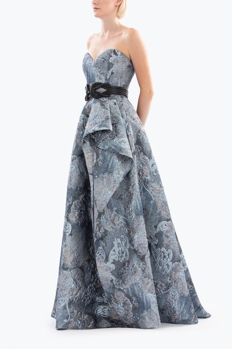 Saiid Kobeisy Brocade Long Dress