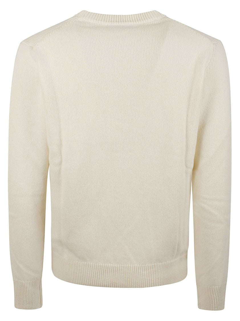 Aragona Round Neck Ribbed Pure Cashmere Sweater