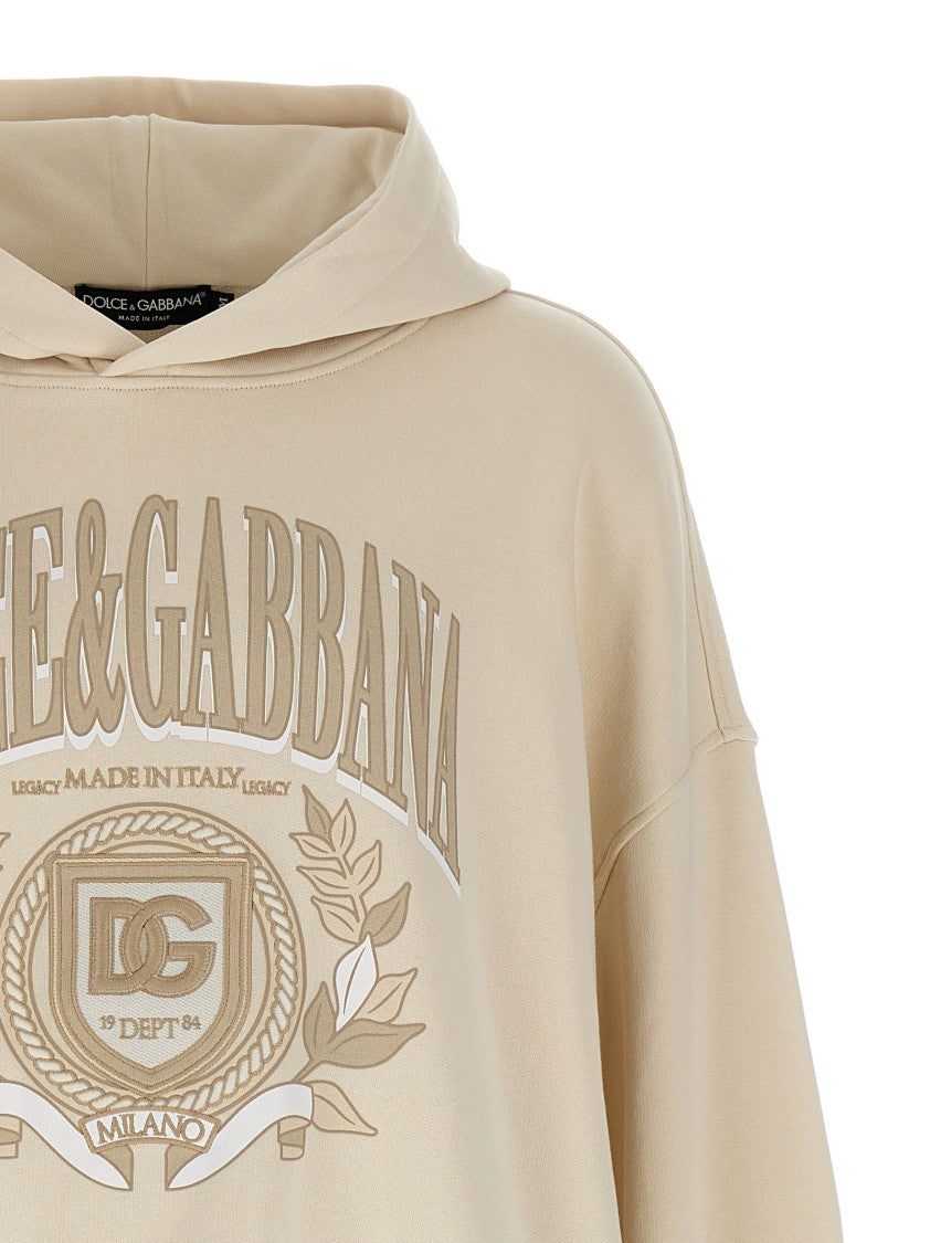 Dolce & Gabbana Oversized Cotton Jersey Hoodie