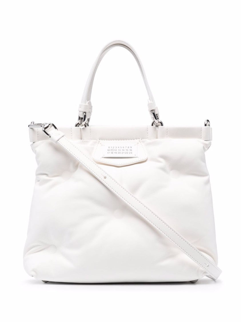 Maison Margiela Quilted Daisy-White Lambskin Bag