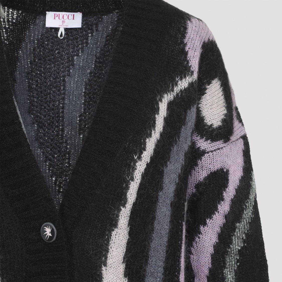Pucci Black Mohair Cardigan