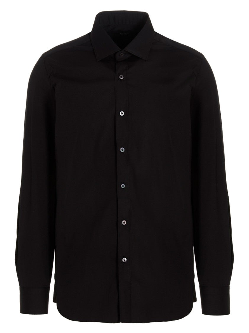 Barba Cotton Blend Poplin Shirt