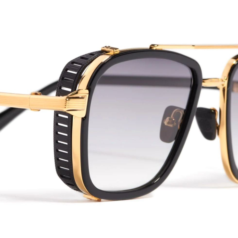 John Dalia Phil Square Frame Sunglasses With Gradient Lenses