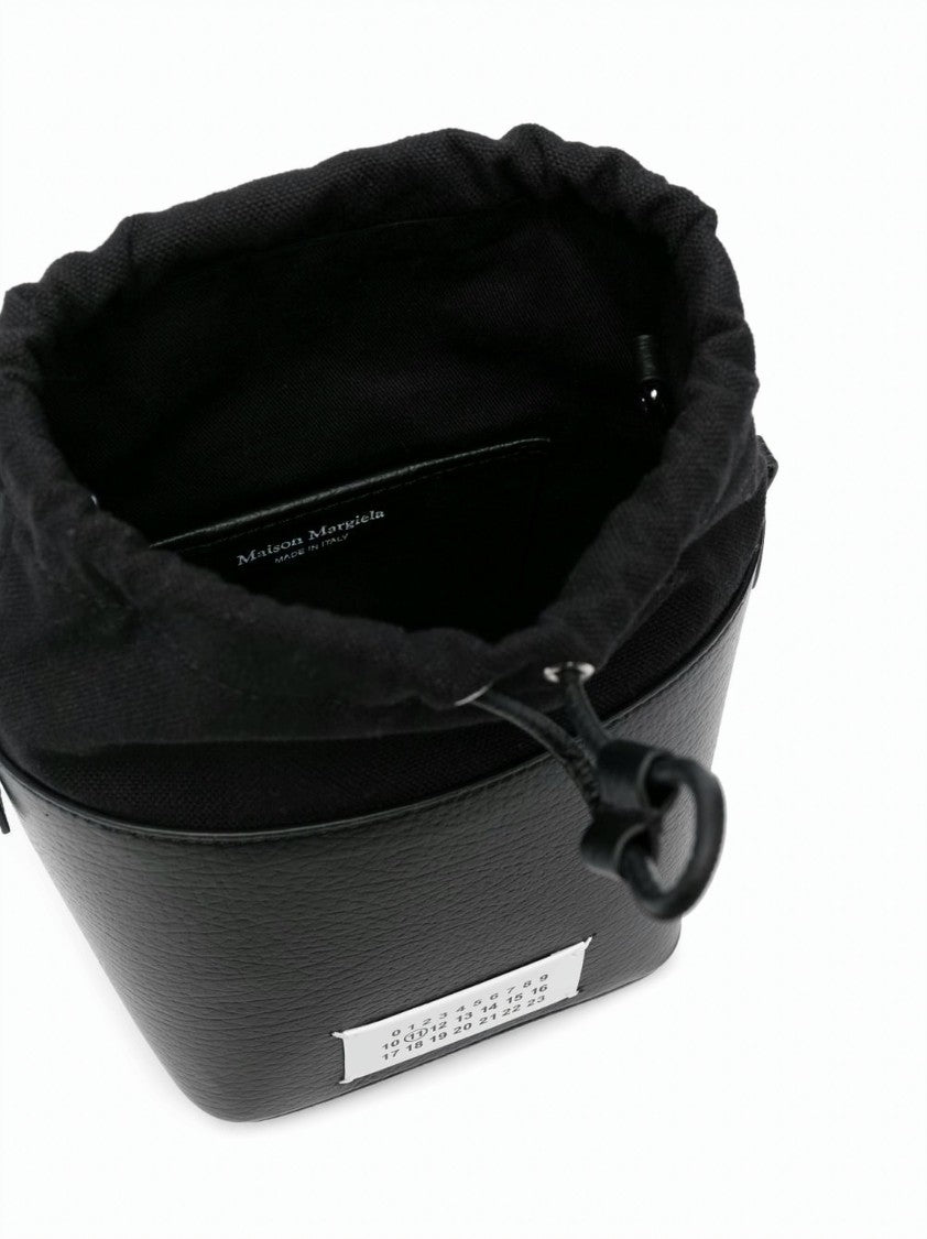 Maison Margiela Textured Calf Leather Small Bucket Bag