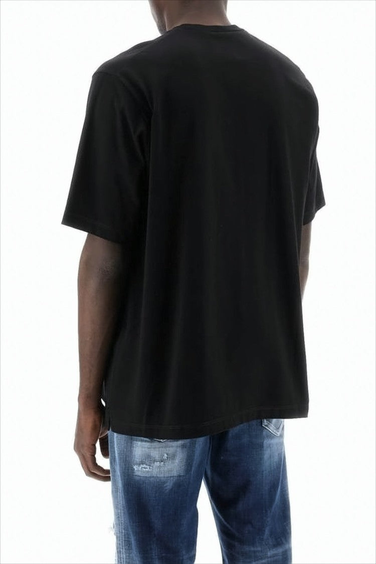 Dsquared2 Black Short-Sleeve T-Shirt With Logo Detail