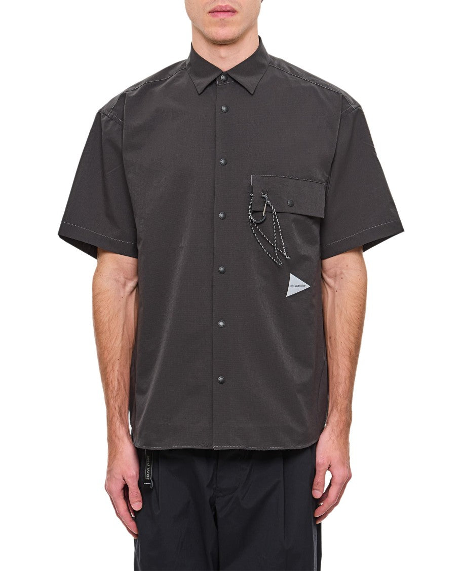 And Wander Short Sleeve Button-Down Shirt With Welt Pocket