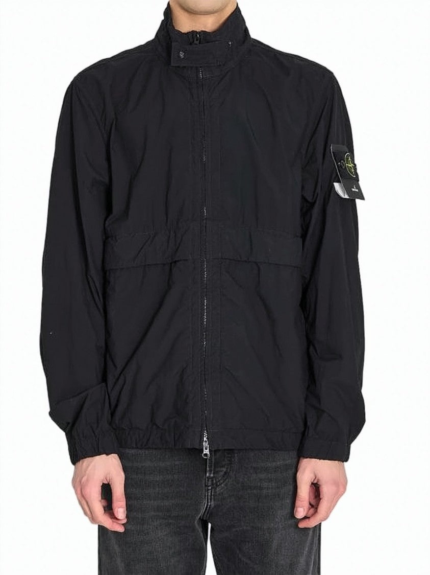 Stone Island Polyamide Casual Jacket With High Collar