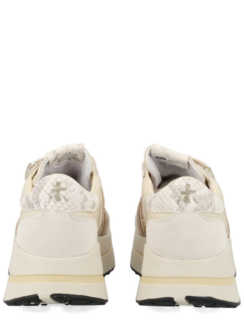 Premiata Bethcoin Beige Polyamide Low Sneakers