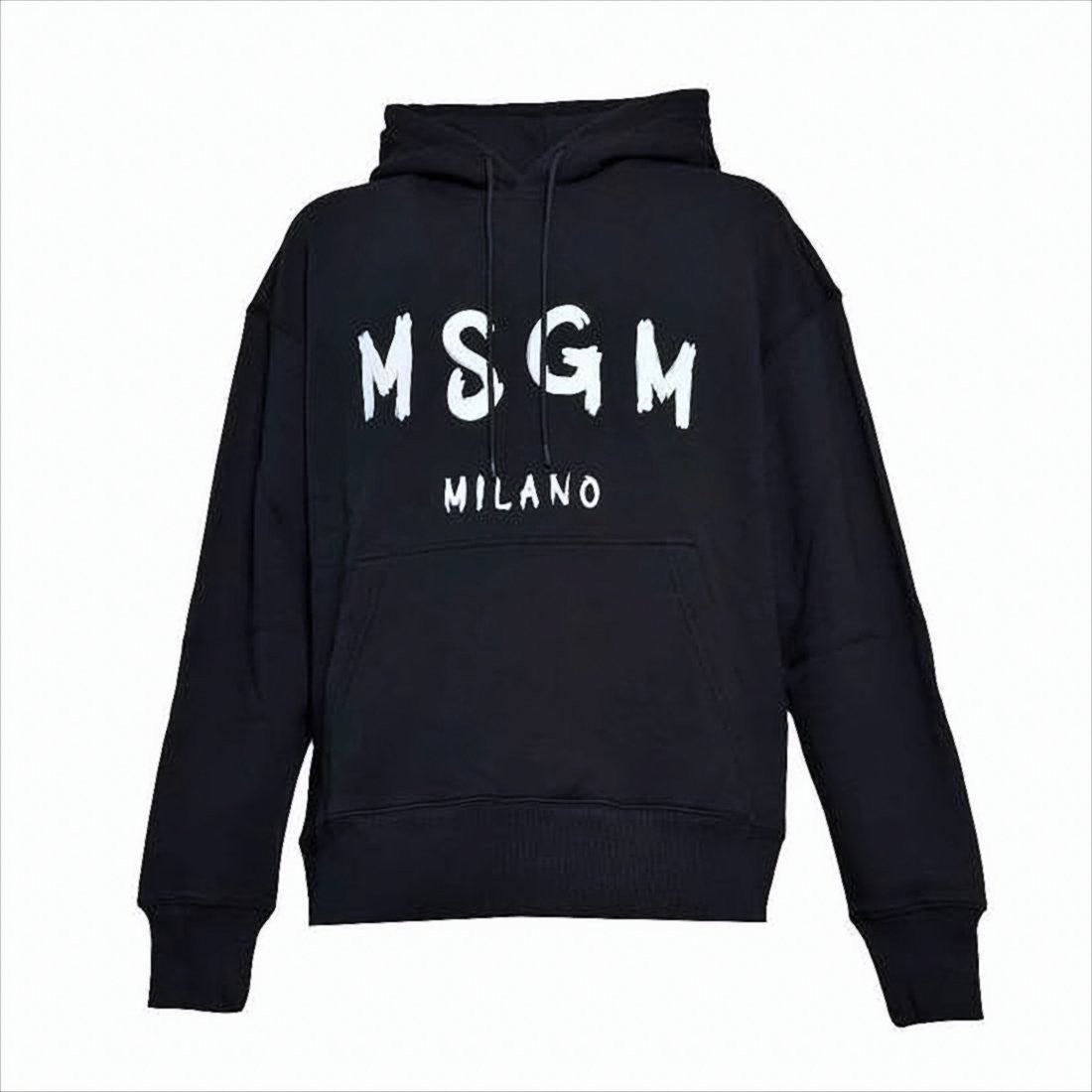 Msgm Relaxed-Fit Hoodie With Bold Graphic Print