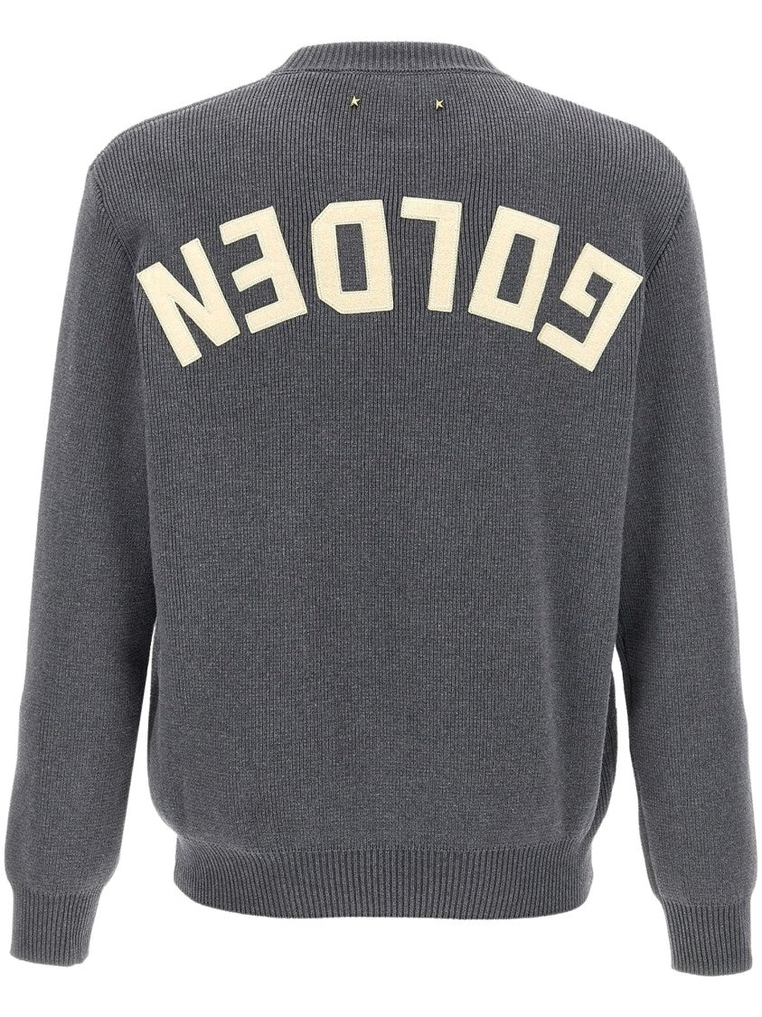 Golden Goose Golden W's Boyfriend Crewneck Cotton Sweater