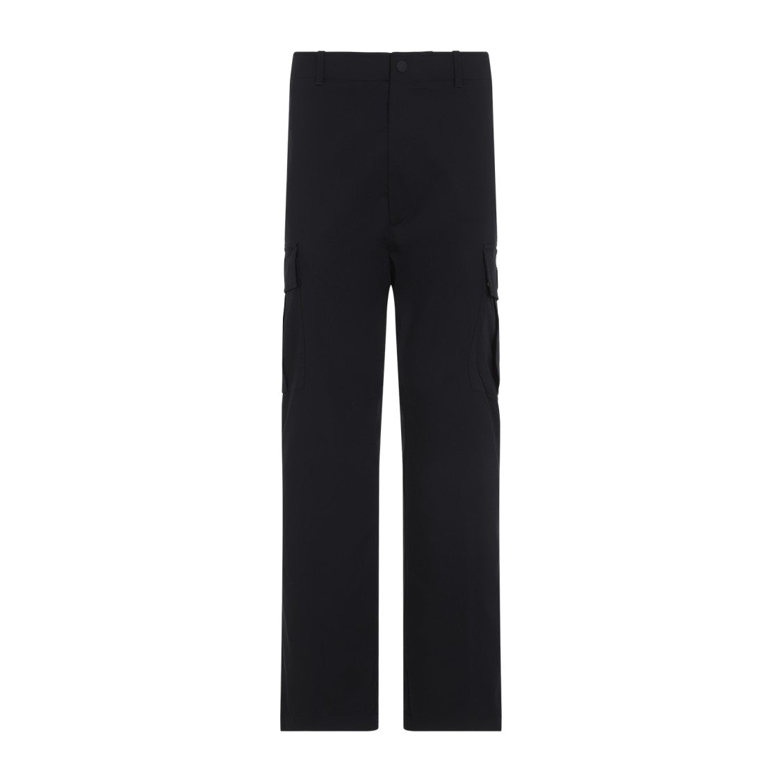 Moncler Straight-Leg Black Trousers With Cargo Pockets
