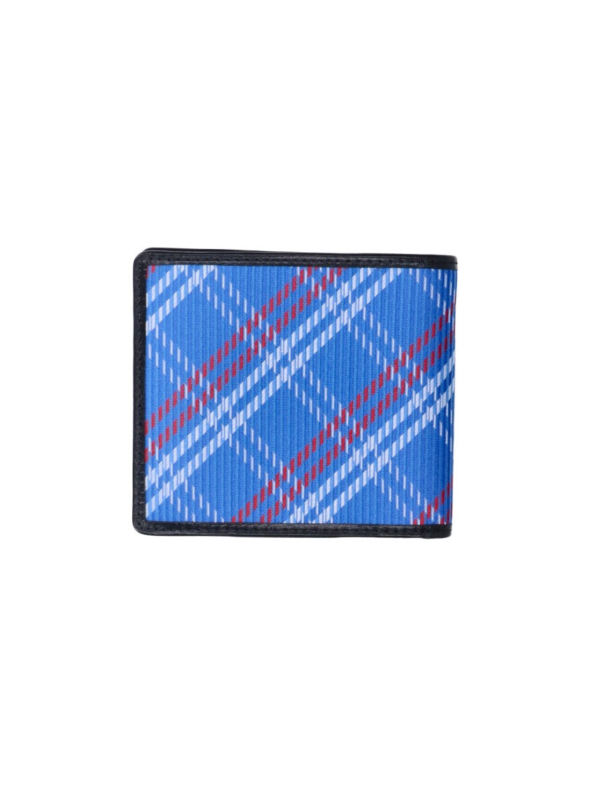 Vivienne Westwood Stuart Check Bi-Fold Wallet With Silver Orb Logo