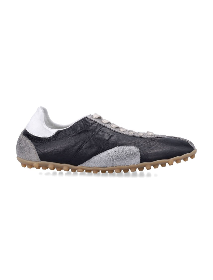 Maison Margiela Sprinters Layered Studded Retro Running Sneakers