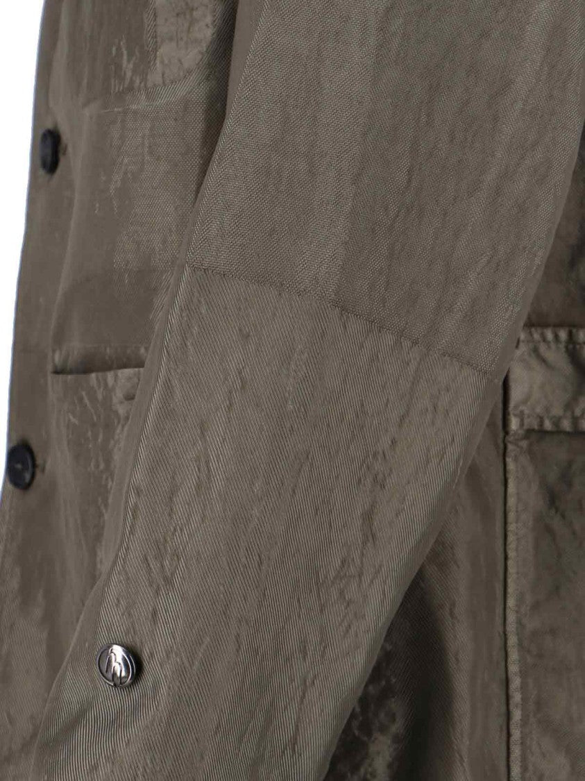 Massimo Osti Studio Structured Green Jacket With Minimalist Design