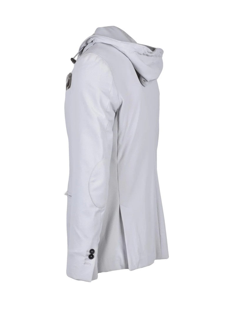 Lebole White Men Polyamide Elastane Stretch Jacket