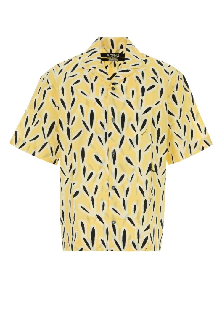 Jacquemus Short-Sleeved Shirt With Leaf Pattern