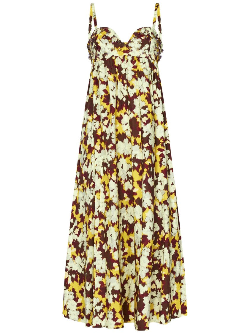 Ulla Johnson Floral Print Midi Dress