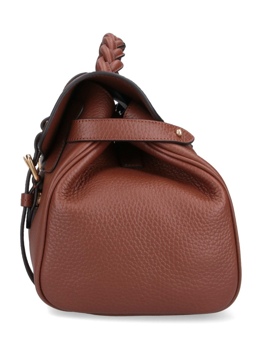 Mulberry Brown Alexa Classic Closure Leather Bag