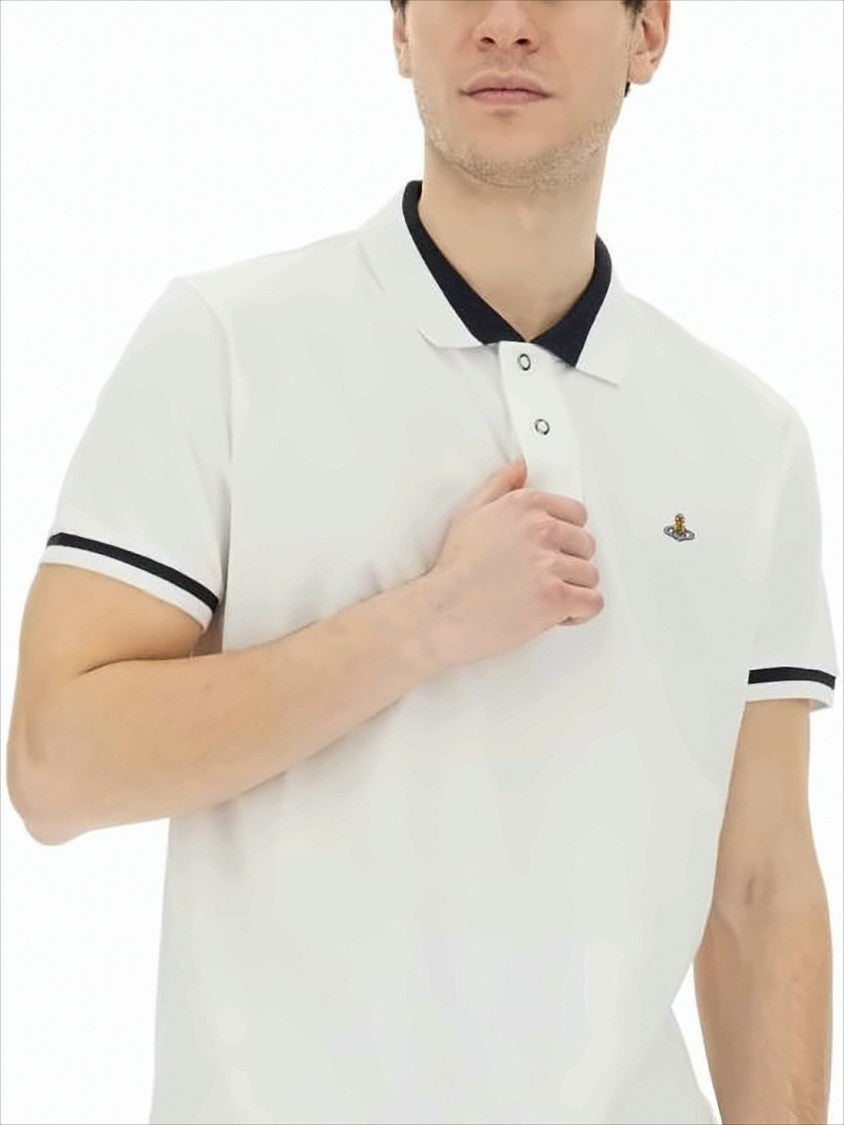 Vivienne Westwood Short-Sleeve Polo Shirt With Contrast Detailing