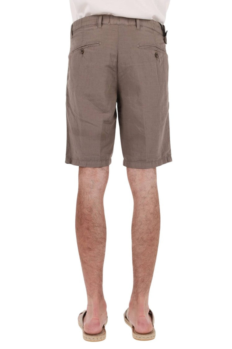 Myths Linen-Cotton Denim Shorts