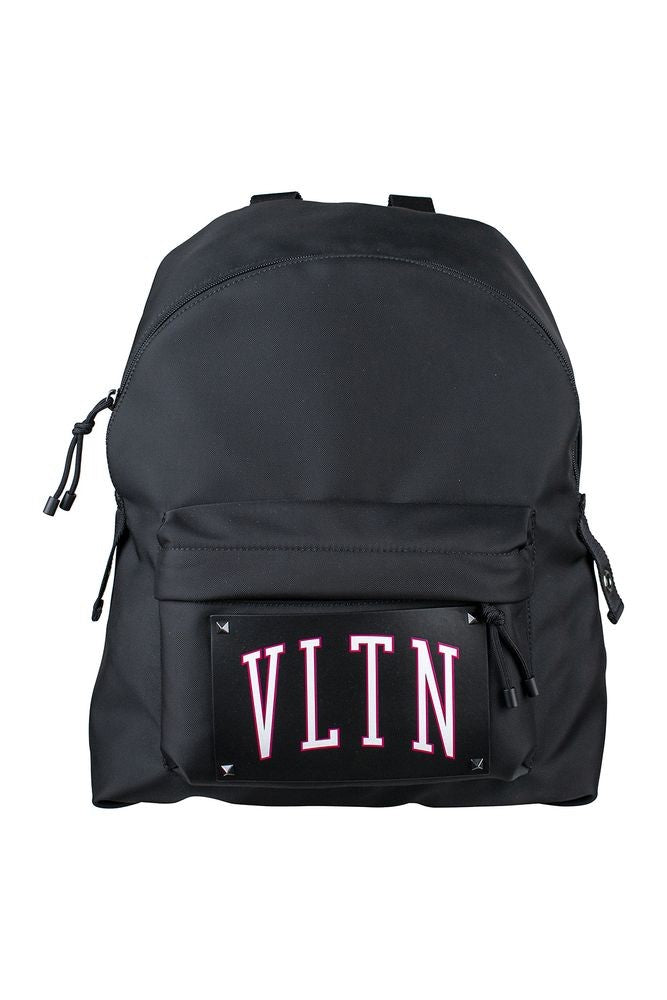Valentino Garavani Nylon Backpack With Red Contour Vltn Logo