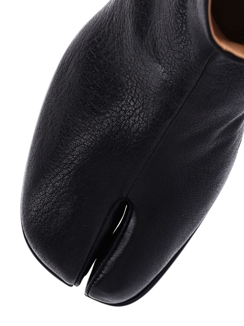 Maison Margiela Black Camel Leather Tabi Boots