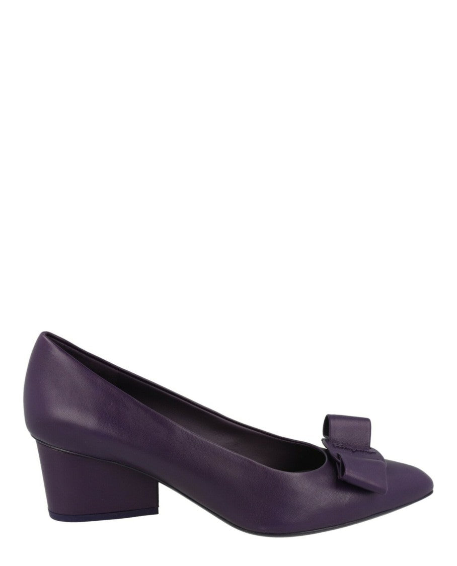 Ferragamo Viva 55 Leather Pumps