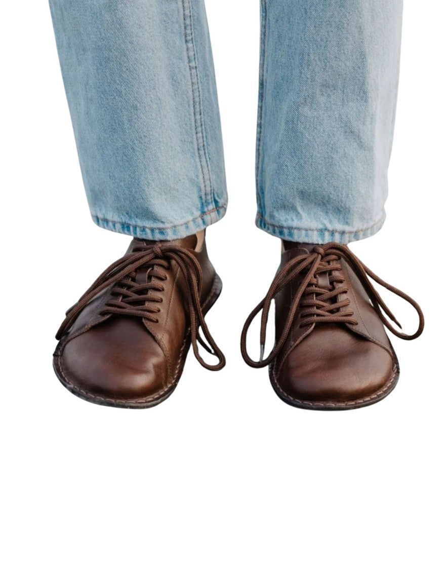 Vibae Lisboa Leather Cocoa Brown Unisex Shoes
