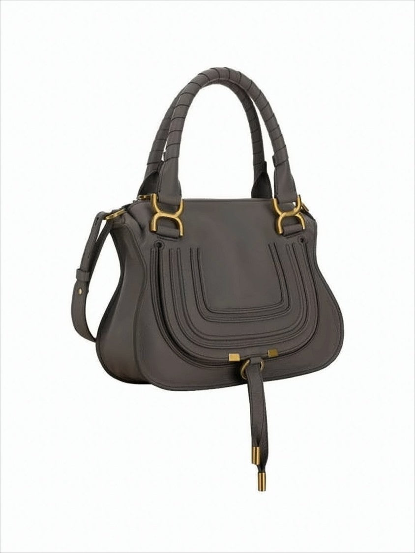 Chloé Structured Calf Leather Shoulder Bag