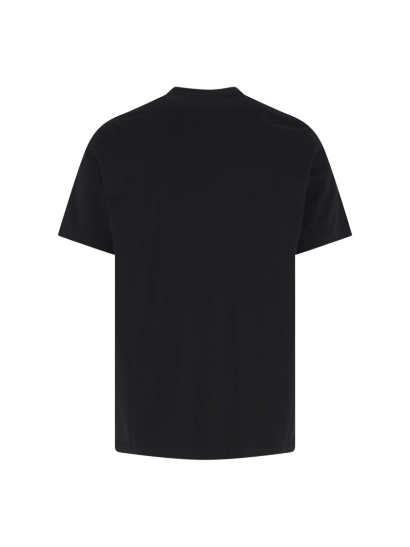Canada Goose Black Short-Sleeve Embossed Cotton Logo T-Shirt