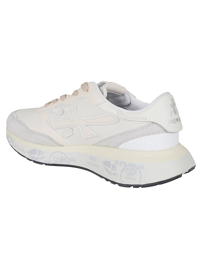 Premiata Low-Top Sneakers With Zebra Print Detail